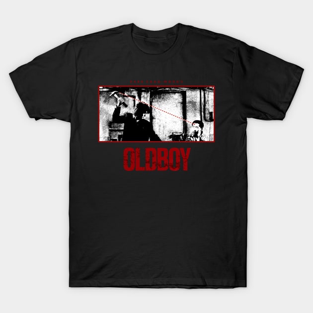 Oldboy Hammer Vengeance Movie Fanart Design T-Shirt by snowblood